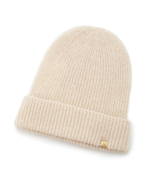 Mila Owen(ミラオーウェン)の「リブニット帽(ニットキャップ/ビーニー・レディース・ブラック/アイボリー/グレー・FREE)」の11枚目の写真