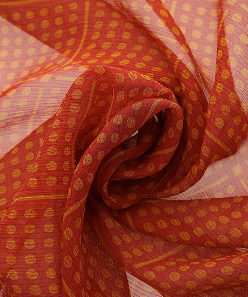 SASQUATCHfabrix.（サスクワァッチファブリックス）の「“PEACEFUL” SILK SCARF（バンダナ/スカーフ・メンズ・ネイビー/レッド・FREE）」の4枚目の写真