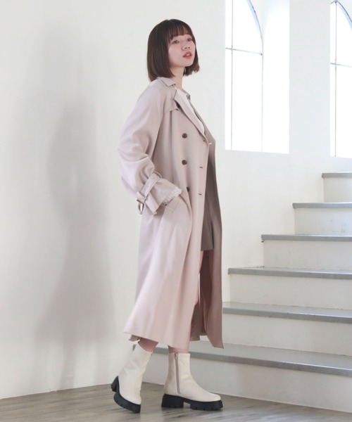 archives(アルシーヴ)の「厚底ストレッチブーツ(ブーツ・レディース・ブラック/アイボリー・MEDIUM/LARGE)」の6枚目の写真