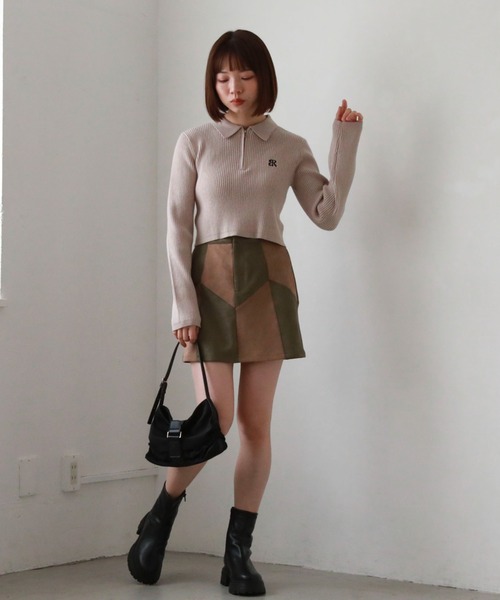 archives(アルシーヴ)の「厚底ストレッチブーツ(ブーツ・レディース・ブラック/アイボリー・MEDIUM/LARGE)」の16枚目の写真