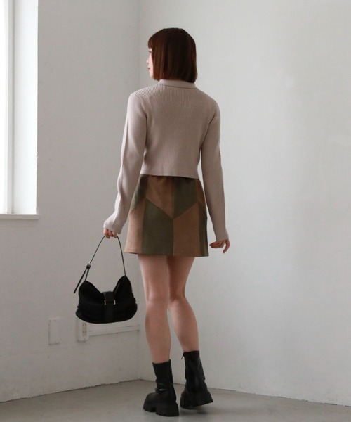 archives(アルシーヴ)の「厚底ストレッチブーツ(ブーツ・レディース・ブラック/アイボリー・MEDIUM/LARGE)」の18枚目の写真