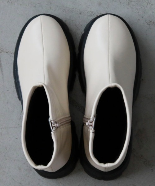 archives(アルシーヴ)の「厚底ストレッチブーツ(ブーツ・レディース・ブラック/アイボリー・MEDIUM/LARGE)」の22枚目の写真