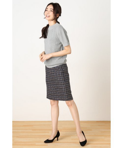 La TOTALITE（ラトータリテ）の「SUGAR ROSE アゼアミハイネックニットプルオーバー◆（ニット/セーター・レディース・グレー/ライトブラウン/ネイビー・FREE）」の15枚目の写真