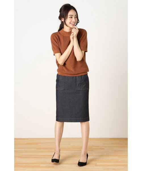 La TOTALITE（ラトータリテ）の「SUGAR ROSE アゼアミハイネックニットプルオーバー◆（ニット/セーター・レディース・グレー/ライトブラウン/ネイビー・FREE）」の16枚目の写真