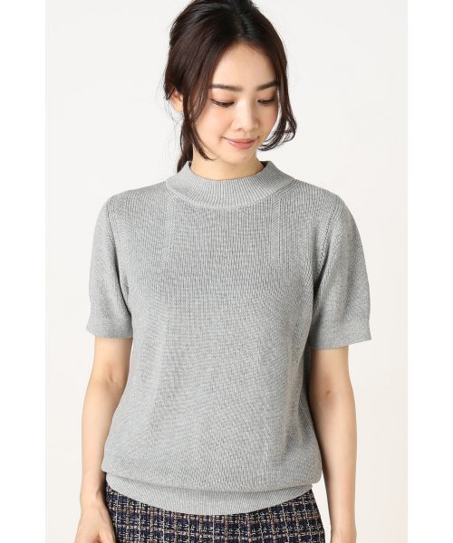 La TOTALITE（ラトータリテ）の「SUGAR ROSE アゼアミハイネックニットプルオーバー◆（ニット/セーター・レディース・グレー/ライトブラウン/ネイビー・FREE）」の18枚目の写真