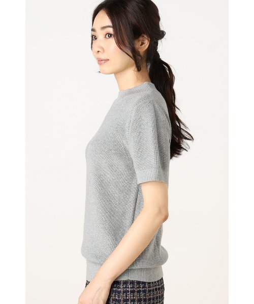 La TOTALITE（ラトータリテ）の「SUGAR ROSE アゼアミハイネックニットプルオーバー◆（ニット/セーター・レディース・グレー/ライトブラウン/ネイビー・FREE）」の19枚目の写真