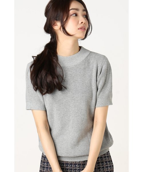 La TOTALITE（ラトータリテ）の「SUGAR ROSE アゼアミハイネックニットプルオーバー◆（ニット/セーター・レディース・グレー/ライトブラウン/ネイビー・FREE）」の6枚目の写真