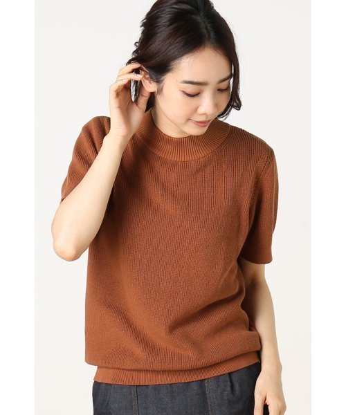 La TOTALITE（ラトータリテ）の「SUGAR ROSE アゼアミハイネックニットプルオーバー◆（ニット/セーター・レディース・グレー/ライトブラウン/ネイビー・FREE）」の7枚目の写真