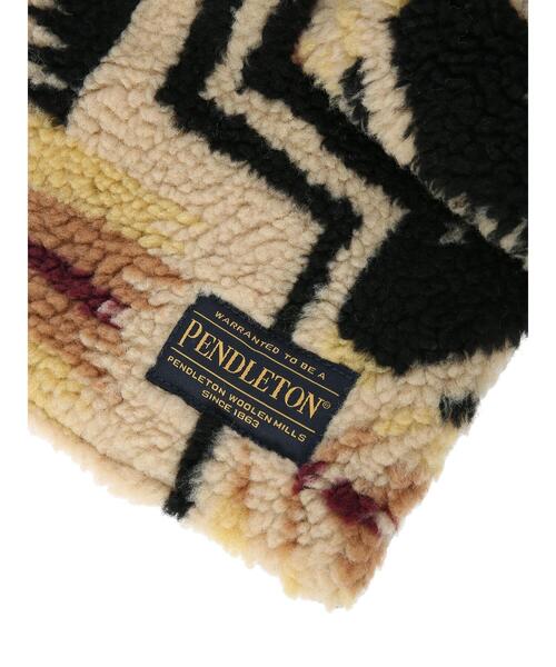 CRAFT STANDARD BOUTIQUE（クラフトスタンダードブティック）の「PENDLETON ボアマフラー（ストール/ショール・レディース・ブラック/オフホワイト・FREE）」の19枚目の写真