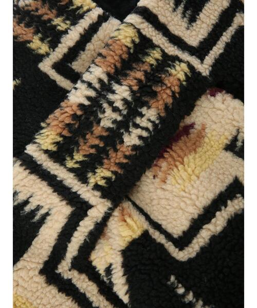 CRAFT STANDARD BOUTIQUE（クラフトスタンダードブティック）の「PENDLETON ボアマフラー（ストール/ショール・レディース・ブラック/オフホワイト・FREE）」の18枚目の写真