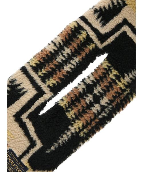 CRAFT STANDARD BOUTIQUE（クラフトスタンダードブティック）の「PENDLETON ボアマフラー（ストール/ショール・レディース・ブラック/オフホワイト・FREE）」の17枚目の写真