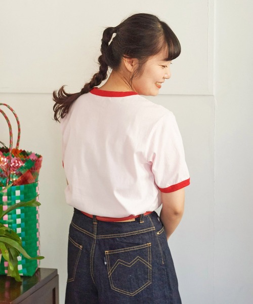 tシャツ ブリティッシュチューリッププリントＴシャツ レディース チューリッププリントTシャツ | レディースファッション通販