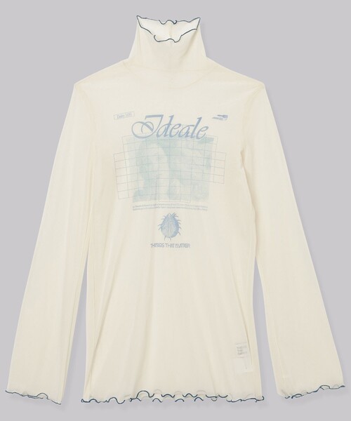 THINGS THAT MATTER(シングス ザット マター)の「【THINGS THAT MATTER/(シングス ザット マター)】VENUS TULLE HIGH NECK TOPS/ヴィーナスハイネックトップス(Tシャツ/カットソー・レディース・ベージュ/アイボリー・FREE)」の10枚目の写真