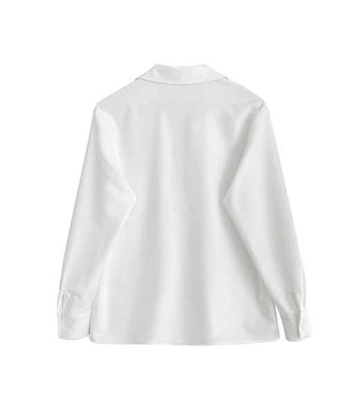 Miniministore(ミニミニストア)の「シャツブラウス 長袖 レディース 韓国(シャツ/ブラウス・レディース・ブラック/ホワイト・S/M/L)」の15枚目の写真