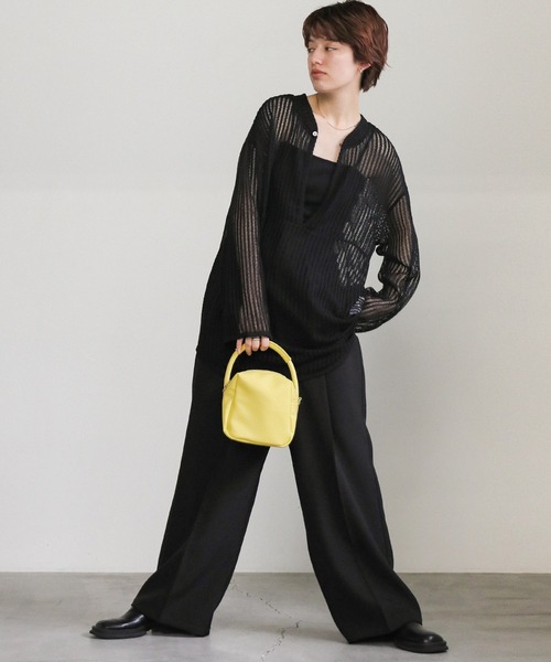 select MOCA(セレクトモカ)の「【ZOZO限定】キューブ2WAYバッグ(ハンドバッグ・レディース・ブラック/ライトオリーブ/イエロー・FREE)」の14枚目の写真