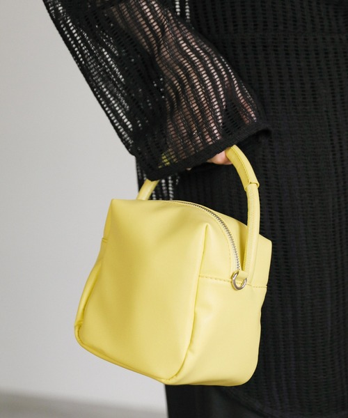 select MOCA(セレクトモカ)の「【ZOZO限定】キューブ2WAYバッグ(ハンドバッグ・レディース・ブラック/ライトオリーブ/イエロー・FREE)」の15枚目の写真