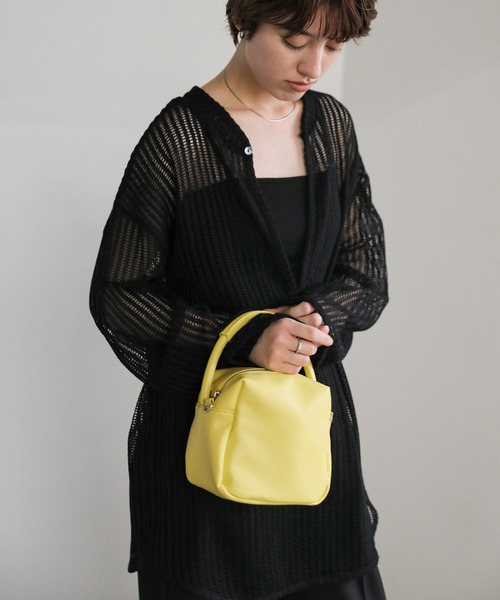 select MOCA(セレクトモカ)の「【ZOZO限定】キューブ2WAYバッグ(ハンドバッグ・レディース・ブラック/ライトオリーブ/イエロー・FREE)」の13枚目の写真