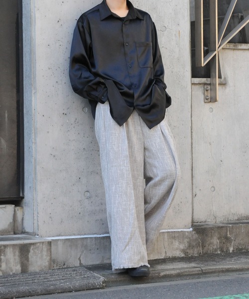 Needles サテンクルーネック長袖シャツ SALE 30%OFF】[QV306]NEEDLES(ニードルズ) Track Crew Neck