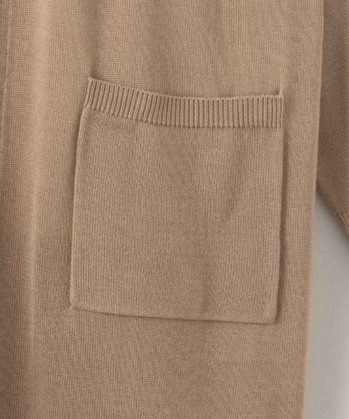 NAVY(ネイビー)の「NAVY 洗えるニット カーディガン+Tシャツセット アンサンブル(ニット/セーター・レディース・ベージュ/ライトグレー/ブラック×ホワイト/ライトカーキ・M/L)」の20枚目の写真