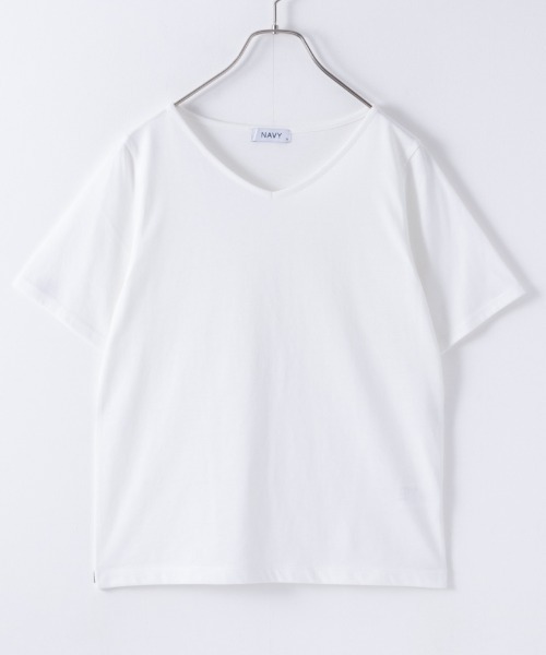 NAVY(ネイビー)の「NAVY 洗えるニット カーディガン+Tシャツセット アンサンブル(ニット/セーター・レディース・ベージュ/ライトグレー/ブラック×ホワイト/ライトカーキ・M/L)」の21枚目の写真