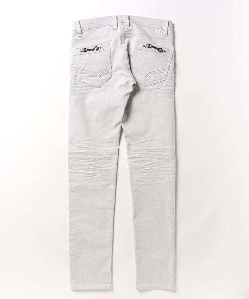 HIDEAWAYS NICOLE（ハイダウェイニコル）の「黒顔料ビットデニムパンツ（デニムパンツ・メンズ・ブラック/オフホワイト・LARGE/MEDIUM/X-LARGE/SMALL）」の3枚目の写真