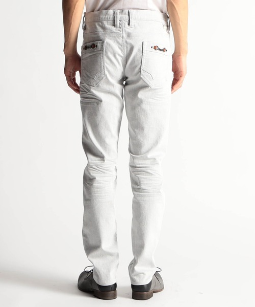 HIDEAWAYS NICOLE（ハイダウェイニコル）の「黒顔料ビットデニムパンツ（デニムパンツ・メンズ・ブラック/オフホワイト・LARGE/MEDIUM/X-LARGE/SMALL）」の5枚目の写真