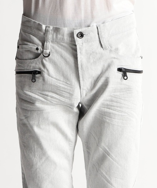 HIDEAWAYS NICOLE（ハイダウェイニコル）の「黒顔料ビットデニムパンツ（デニムパンツ・メンズ・ブラック/オフホワイト・LARGE/MEDIUM/X-LARGE/SMALL）」の7枚目の写真