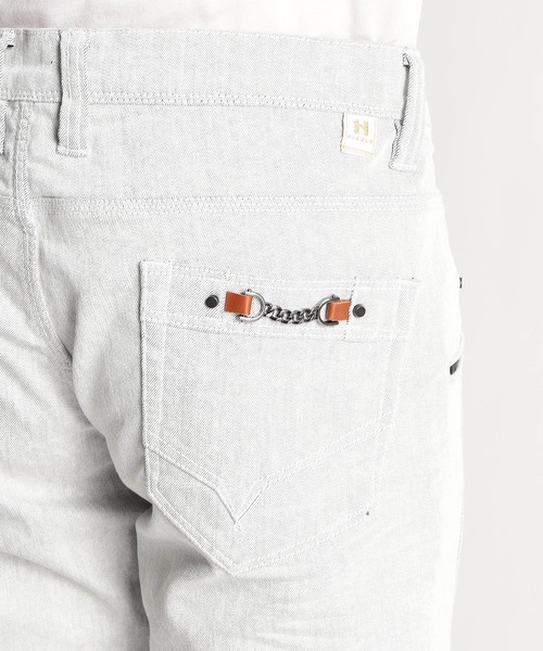 HIDEAWAYS NICOLE（ハイダウェイニコル）の「黒顔料ビットデニムパンツ（デニムパンツ・メンズ・ブラック/オフホワイト・LARGE/MEDIUM/X-LARGE/SMALL）」の10枚目の写真