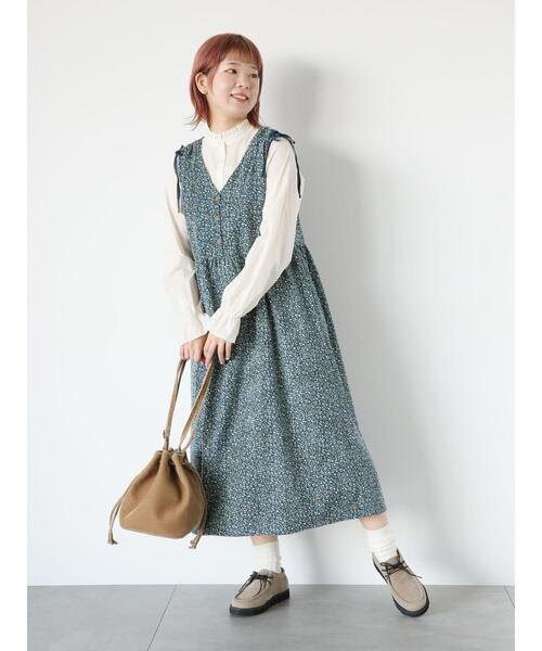 ehka sopo(エヘカソポ)の「柄アソートスタンドフリルブラウス(シャツ/ブラウス・レディース・キナリ/オフホワイト/ミント/ブラック・F)」の12枚目の写真