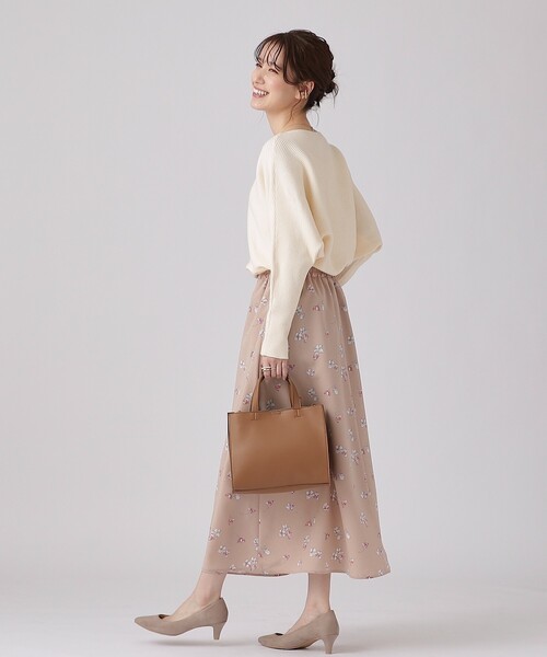 DRESKIP（ドレスキップ）の「◆【洗える】上品で華やかに アンジェリーナドルマンニット（ニット/セーター・レディース・ブラック/ベビーピンク/グレー/オフホワイト/ブルー・00）」の10枚目の写真