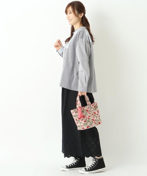 one'sterrace（ワンズテラス）の「【ワンズテラスオリジナル】イチゴマルシェ ミニトート（トートバッグ・レディース・ピンク系9/ベージュ系8・99）」の12枚目の写真