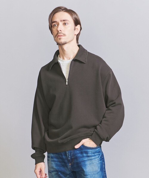 BEAUTY&YOUTH UNITED ARROWS(ビューティーアンドユースユナイテッドアローズ)の「パウダーウォッシュ ハーフ ジップ スウェット(スウェット・メンズ・クリーム/ダークグレー/ロイヤルブルー・S/M/XL/L)」の16枚目の写真