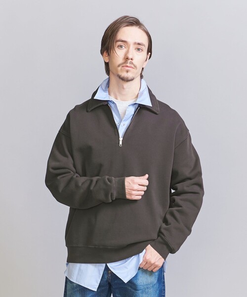 BEAUTY&YOUTH UNITED ARROWS(ビューティーアンドユースユナイテッドアローズ)の「パウダーウォッシュ ハーフ ジップ スウェット(スウェット・メンズ・クリーム/ダークグレー/ロイヤルブルー・S/M/XL/L)」の14枚目の写真