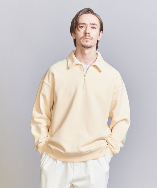 BEAUTY&YOUTH UNITED ARROWS(ビューティーアンドユースユナイテッドアローズ)の「パウダーウォッシュ ハーフ ジップ スウェット(スウェット・メンズ・クリーム/ダークグレー/ロイヤルブルー・S/M/XL/L)」の12枚目の写真