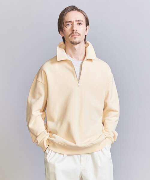BEAUTY&YOUTH UNITED ARROWS(ビューティーアンドユースユナイテッドアローズ)の「パウダーウォッシュ ハーフ ジップ スウェット(スウェット・メンズ・クリーム/ダークグレー/ロイヤルブルー・S/M/XL/L)」の11枚目の写真