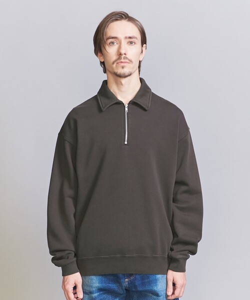 BEAUTY&YOUTH UNITED ARROWS(ビューティーアンドユースユナイテッドアローズ)の「パウダーウォッシュ ハーフ ジップ スウェット(スウェット・メンズ・クリーム/ダークグレー/ロイヤルブルー・S/M/XL/L)」の7枚目の写真