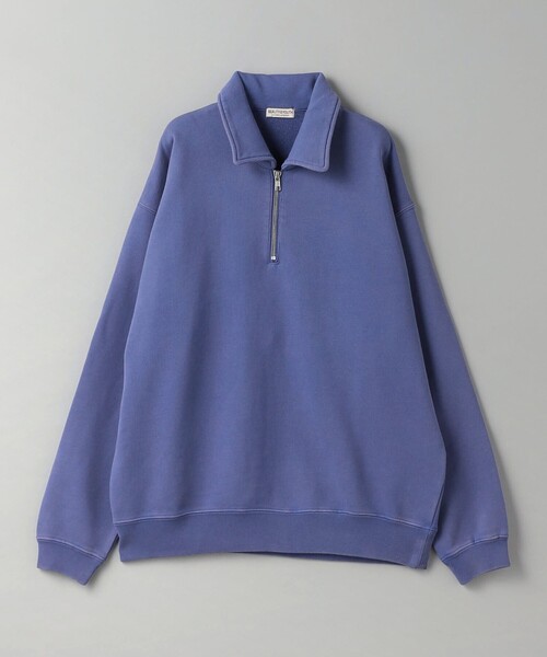 BEAUTY&YOUTH UNITED ARROWS(ビューティーアンドユースユナイテッドアローズ)の「パウダーウォッシュ ハーフ ジップ スウェット(スウェット・メンズ・クリーム/ダークグレー/ロイヤルブルー・S/M/XL/L)」の4枚目の写真