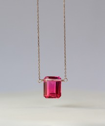 K10YG ローズ色ルビー ネックレス cuicui キュイキュイ cui-cui / キュイキュイ / ジュエリー＆アクセサリー / カラー
