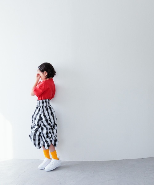 LOWRYS FARM(ローリーズファーム)の「シャーリング2WAYスカート 100714(スカート・キッズ・ブラック/ブラック系その他/イエロー・110cm/120cm/130cm/140cm/150cm)」の14枚目の写真