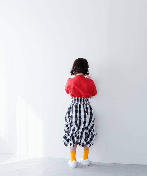 LOWRYS FARM(ローリーズファーム)の「シャーリング2WAYスカート 100714(スカート・キッズ・ブラック/ブラック系その他/イエロー・110cm/120cm/130cm/140cm/150cm)」の15枚目の写真