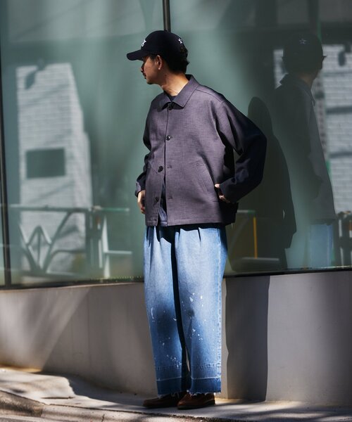 JOURNAL STANDARD relume（ジャーナルスタンダード　レリューム）の「プロセシング デニムパンツ（デニムパンツ・メンズ・ブルー/サックスブルー・MEDIUM/LARGE）」の6枚目の写真