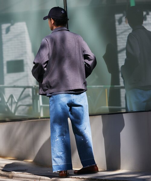 JOURNAL STANDARD relume（ジャーナルスタンダード　レリューム）の「プロセシング デニムパンツ（デニムパンツ・メンズ・ブルー/サックスブルー・MEDIUM/LARGE）」の12枚目の写真