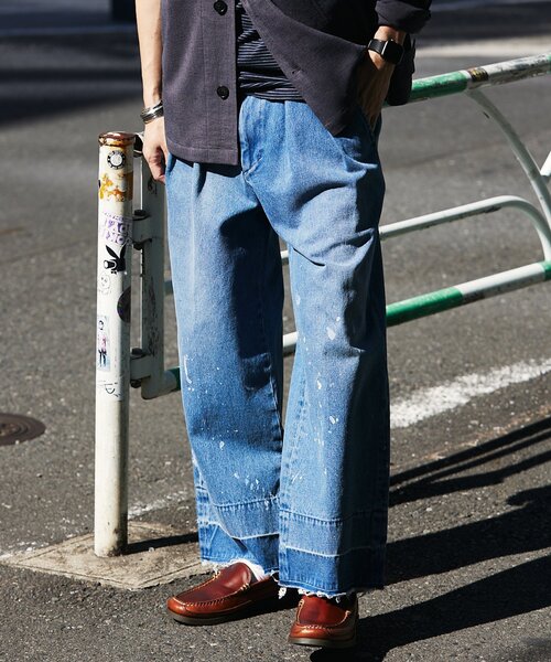 JOURNAL STANDARD relume（ジャーナルスタンダード　レリューム）の「プロセシング デニムパンツ（デニムパンツ・メンズ・ブルー/サックスブルー・MEDIUM/LARGE）」の11枚目の写真