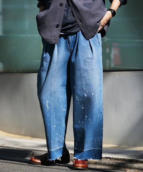 JOURNAL STANDARD relume（ジャーナルスタンダード　レリューム）の「プロセシング デニムパンツ（デニムパンツ・メンズ・ブルー/サックスブルー・MEDIUM/LARGE）」の19枚目の写真