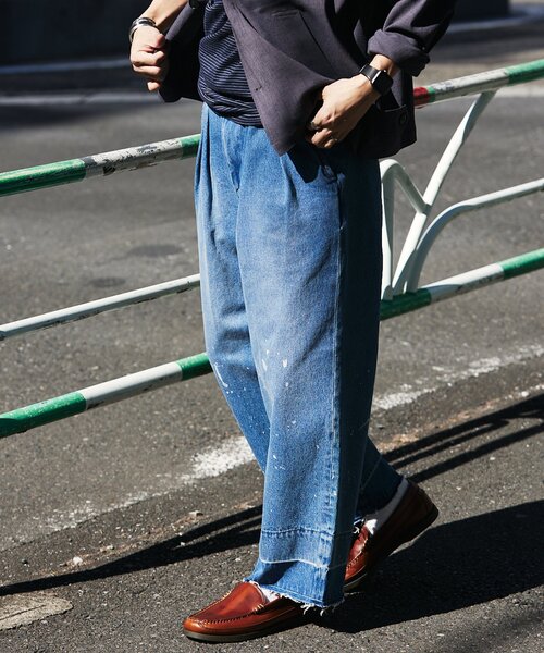 JOURNAL STANDARD relume（ジャーナルスタンダード　レリューム）の「プロセシング デニムパンツ（デニムパンツ・メンズ・ブルー/サックスブルー・MEDIUM/LARGE）」の17枚目の写真