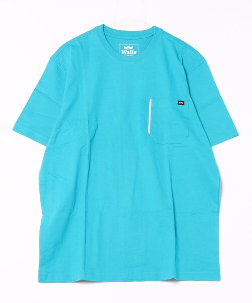 Walls（ウォールズ）の「【W】【it】【ut25】【WALLS】WALLS S/S TEE（Tシャツ/カットソー・レディース・イエロー/ネイビー/レッド/タン/サックスブルー/グレー/オレンジ・LARGE）」の4枚目の写真