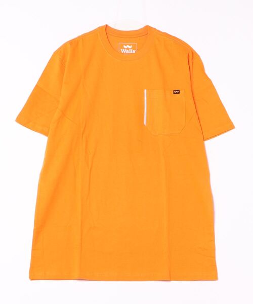 Walls（ウォールズ）の「【W】【it】【ut25】【WALLS】WALLS S/S TEE（Tシャツ/カットソー・レディース・イエロー/ネイビー/レッド/タン/サックスブルー/グレー/オレンジ・LARGE）」の7枚目の写真