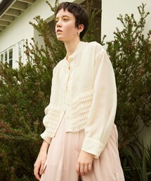 EMMEL REFINES | ＜EMMEL REFINES＞EM シアープリーツ 2WAY シャツ(シャツ/ブラウス)