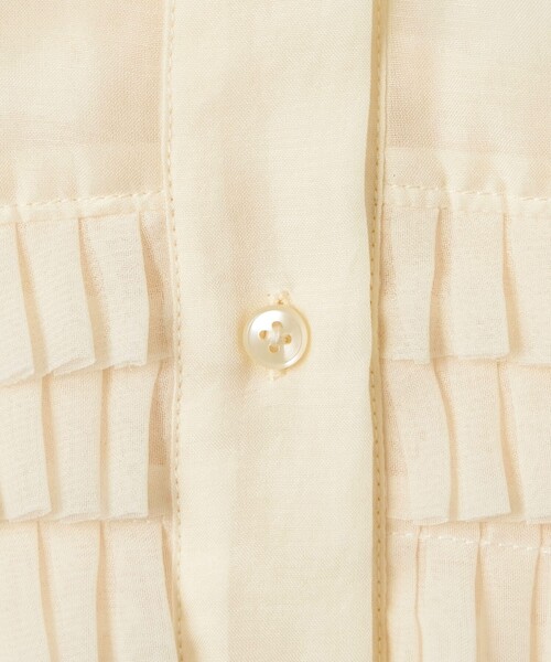 EMMEL REFINES（エメルリファインズ）の「＜EMMEL REFINES＞EM シアープリーツ 2WAY シャツ（シャツ/ブラウス・レディース・オフホワイト/ブラック・FREE）」の17枚目の写真