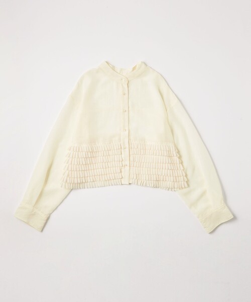 EMMEL REFINES（エメルリファインズ）の「＜EMMEL REFINES＞EM シアープリーツ 2WAY シャツ（シャツ/ブラウス・レディース・オフホワイト/ブラック・FREE）」の18枚目の写真